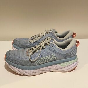 Hoka Women's Gray and Mint Athletic Shoes